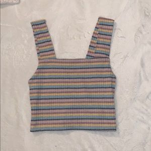 Never worn, striped American Eagle tank top